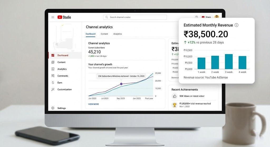 youtube content creation instagram viral adsence